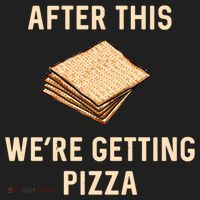 Passover Matzah After This We're Getting Pizza Jewish Matzo Gift Hat thumb 2