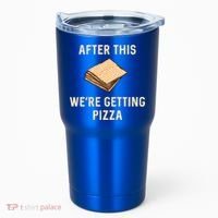 Passover Matzah After This We're Getting Pizza Jewish Matzo Gift Tumbler thumb 0