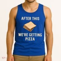 Passover Matzah After This We're Getting Pizza Jewish Matzo Gift Tank Top thumb 3