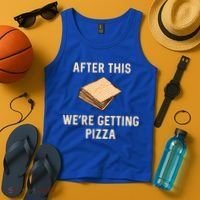 Passover Matzah After This We're Getting Pizza Jewish Matzo Gift Tank Top thumb 4