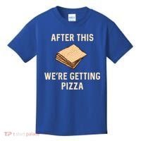 Passover Matzah After This We're Getting Pizza Jewish Matzo Gift Kids T-Shirt thumb 0