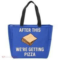 Passover Matzah After This We're Getting Pizza Jewish Matzo Gift Tote Bag thumb 0