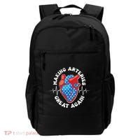 Patriotic Making Arteries Great Again Heart Health Backpack thumb 0