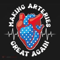 Patriotic Making Arteries Great Again Heart Health Backpack thumb 2