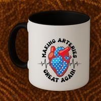 Patriotic Making Arteries Great Again Heart Health Coffee Mug thumb 2