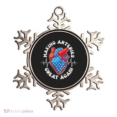 Patriotic Making Arteries Great Again Heart Health Ornament