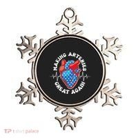 Patriotic Making Arteries Great Again Heart Health Ornament thumb 0