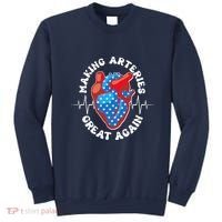 Patriotic Making Arteries Great Again Heart Health Sweatshirt thumb 0