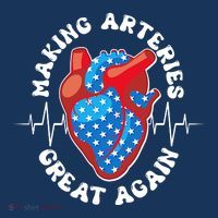 Patriotic Making Arteries Great Again Heart Health Sweatshirt thumb 3