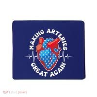 Patriotic Making Arteries Great Again Heart Health Mousepad thumb 0