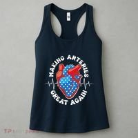 Patriotic Making Arteries Great Again Heart Health Women's Tank Top thumb 3