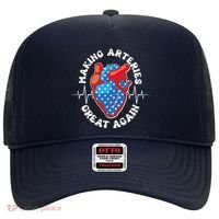 Patriotic Making Arteries Great Again Heart Health Hat thumb 0