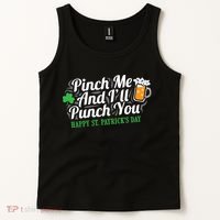 Pinch Me And I'll Punch You HAPPY ST.PATRICK'S DAY Tank Top thumb 2