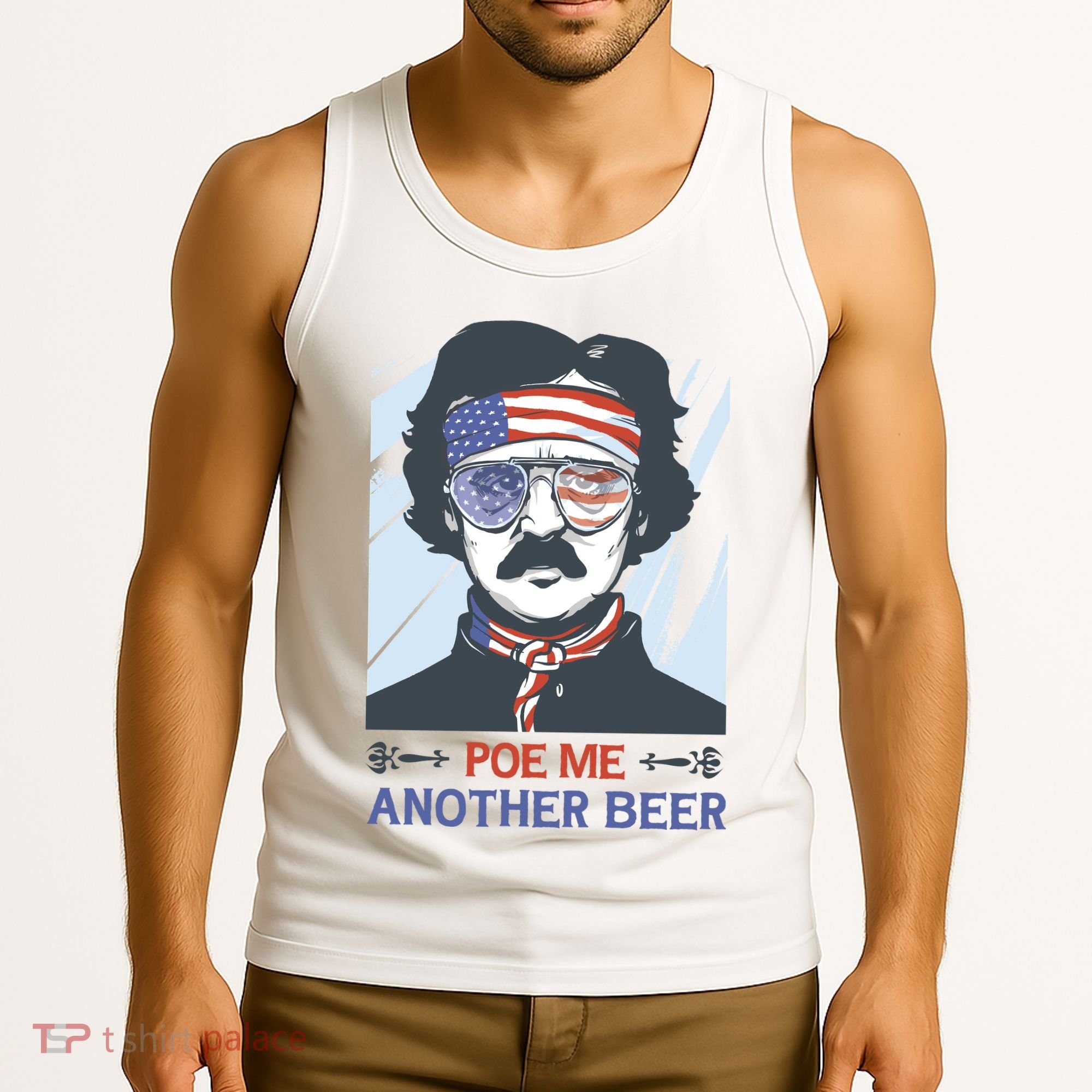 Pour Me Another Beer Funny 4th Of July Tank Top