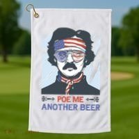 Pour Me Another Beer Funny 4th Of July Golf Towel thumb 1