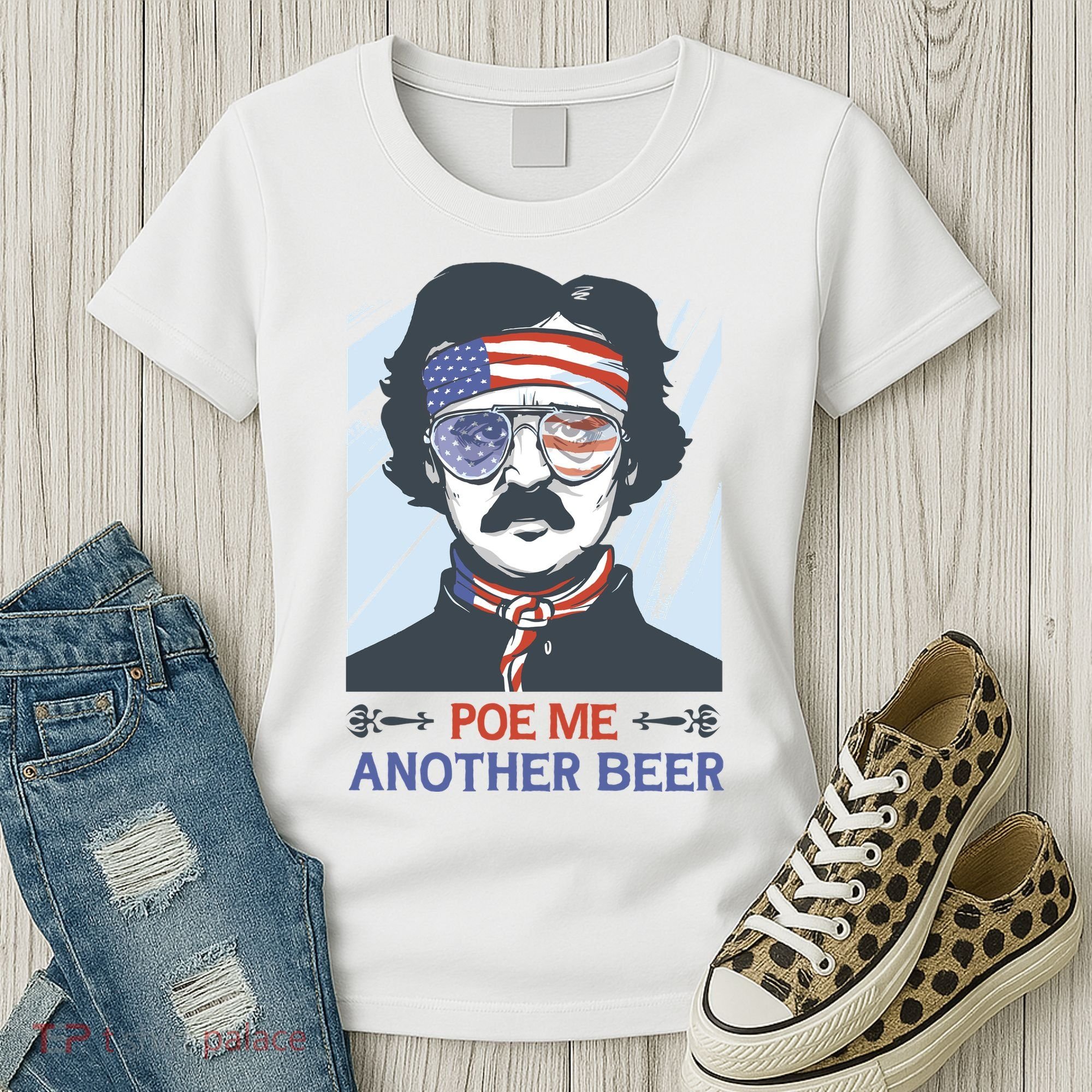 Pour Me Another Beer Funny 4th Of July Women's T-Shirt