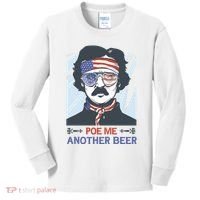 Pour Me Another Beer Funny 4th Of July Kids Long Sleeve Shirt thumb 0