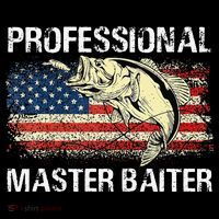 Professional Master Baiter Retro American Flag Funny Fishing Coffee Mug thumb 5