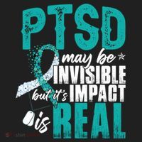Ptsd May Be Invisible Ptsd Awareness Month Cool Gift Women's Sweatshirt thumb 2