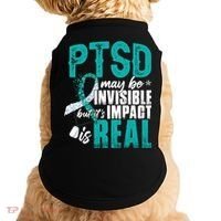 Ptsd May Be Invisible Ptsd Awareness Month Cool Gift Doggie Tank thumb 0