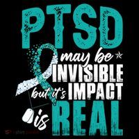 Ptsd May Be Invisible Ptsd Awareness Month Cool Gift Bucket Hat thumb 4
