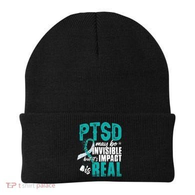 Ptsd May Be Invisible Ptsd Awareness Month Cool Gift Beanie