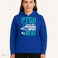 Ptsd May Be Invisible Ptsd Awareness Month Cool Gift Hoodie thumb 5