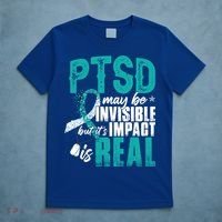 Ptsd May Be Invisible Ptsd Awareness Month Cool Gift T-Shirt thumb 5