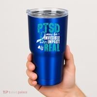 Ptsd May Be Invisible Ptsd Awareness Month Cool Gift Tumbler thumb 2