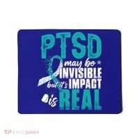 Ptsd May Be Invisible Ptsd Awareness Month Cool Gift Mousepad thumb 0