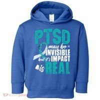 Ptsd May Be Invisible Ptsd Awareness Month Cool Gift Toddler Hoodie thumb 0