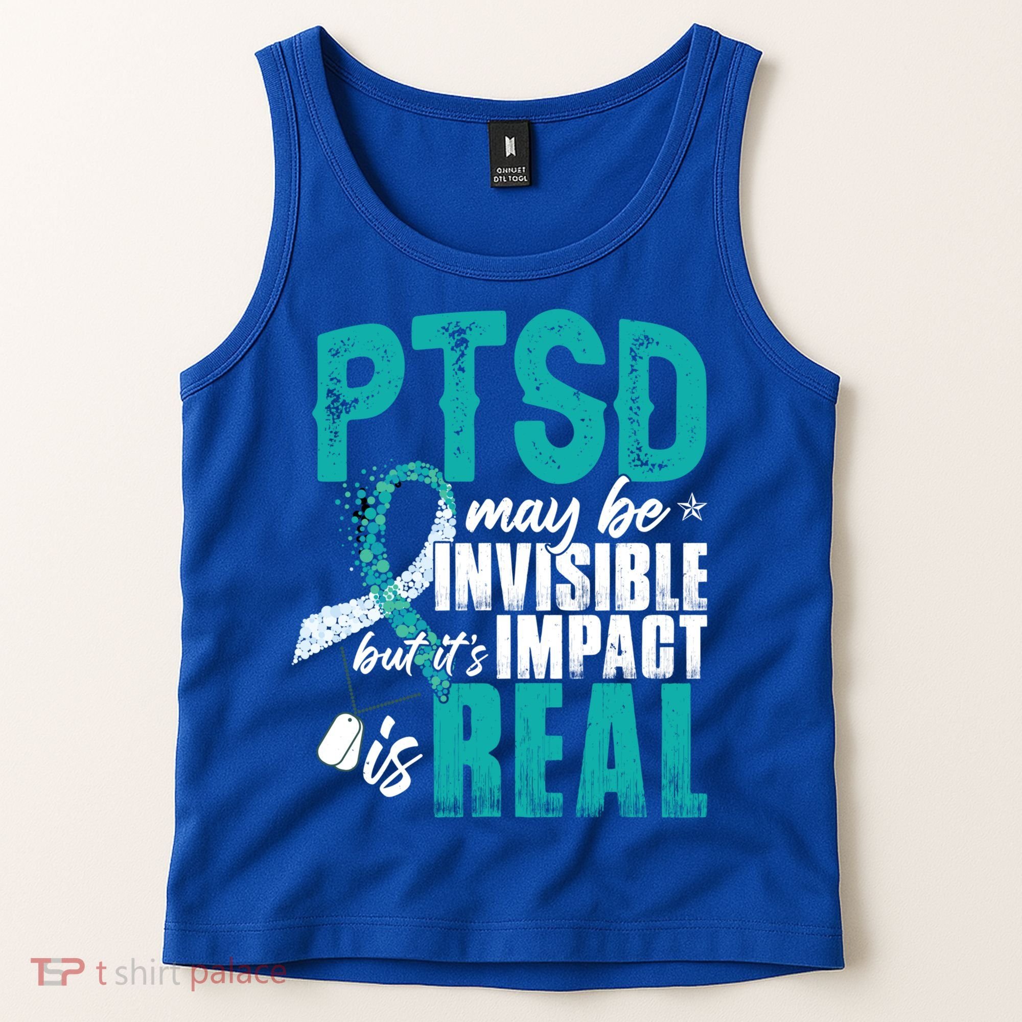 Ptsd May Be Invisible Ptsd Awareness Month Cool Gift Tank Top