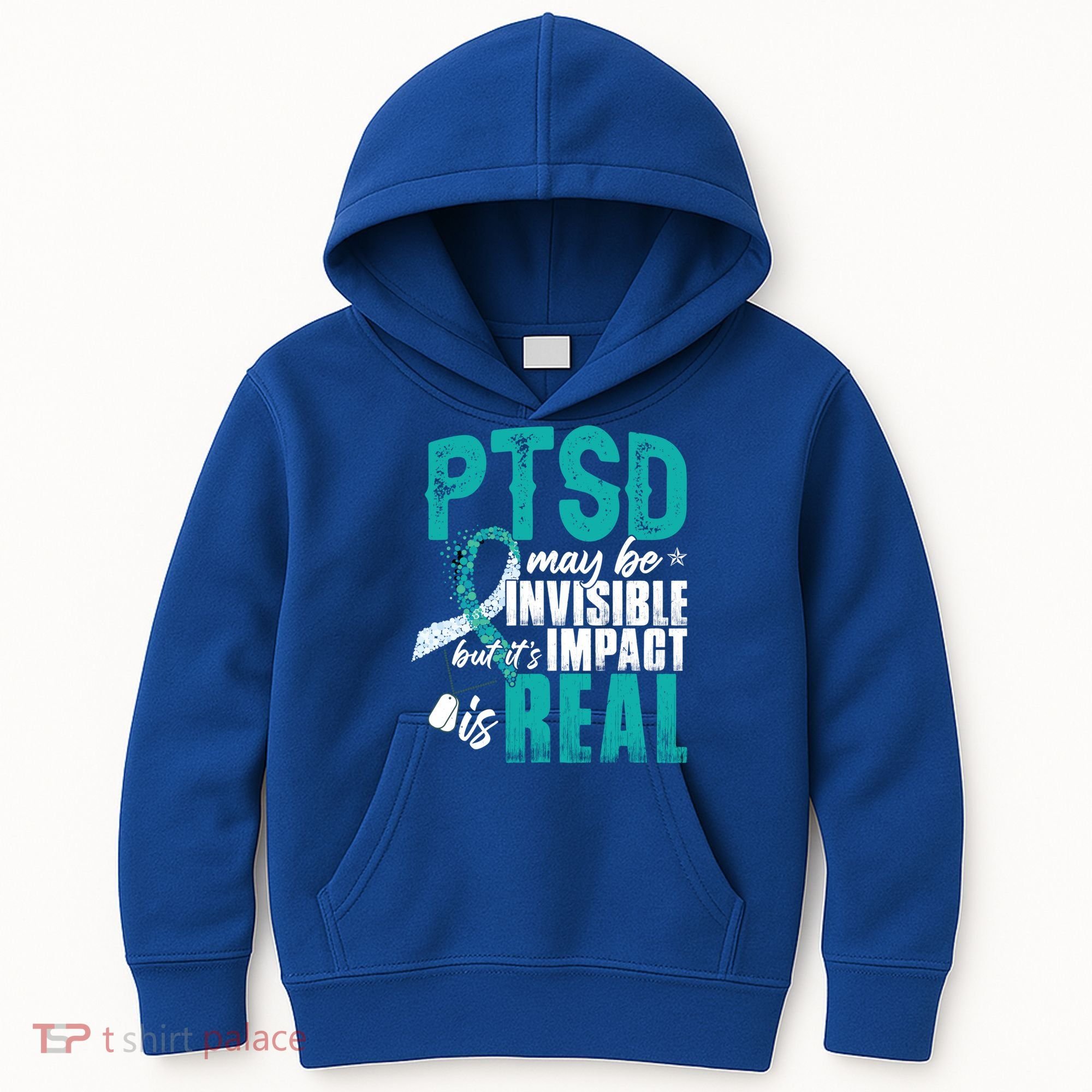 Ptsd May Be Invisible Ptsd Awareness Month Cool Gift Kids Hoodie