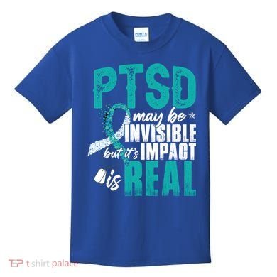 Ptsd May Be Invisible Ptsd Awareness Month Cool Gift Kids T-Shirt