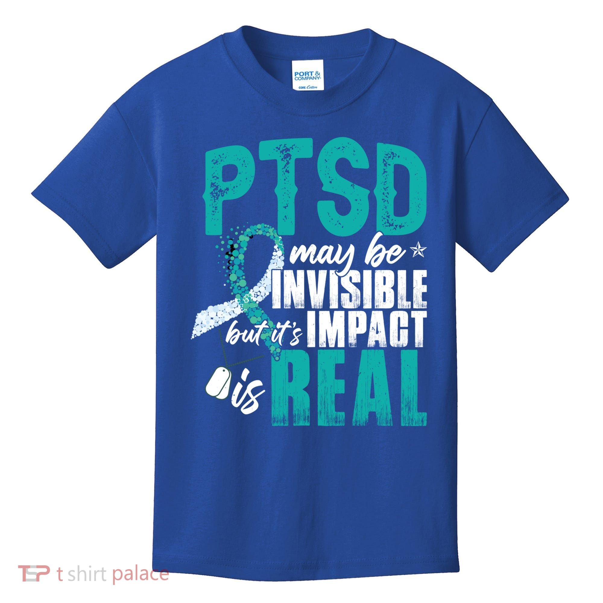 Ptsd May Be Invisible Ptsd Awareness Month Cool Gift Kids T-Shirt