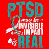 Ptsd May Be Invisible Ptsd Awareness Month Cool Gift Santa Hat thumb 1