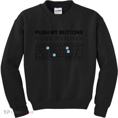 Push My Buttons Kids Sweatshirt