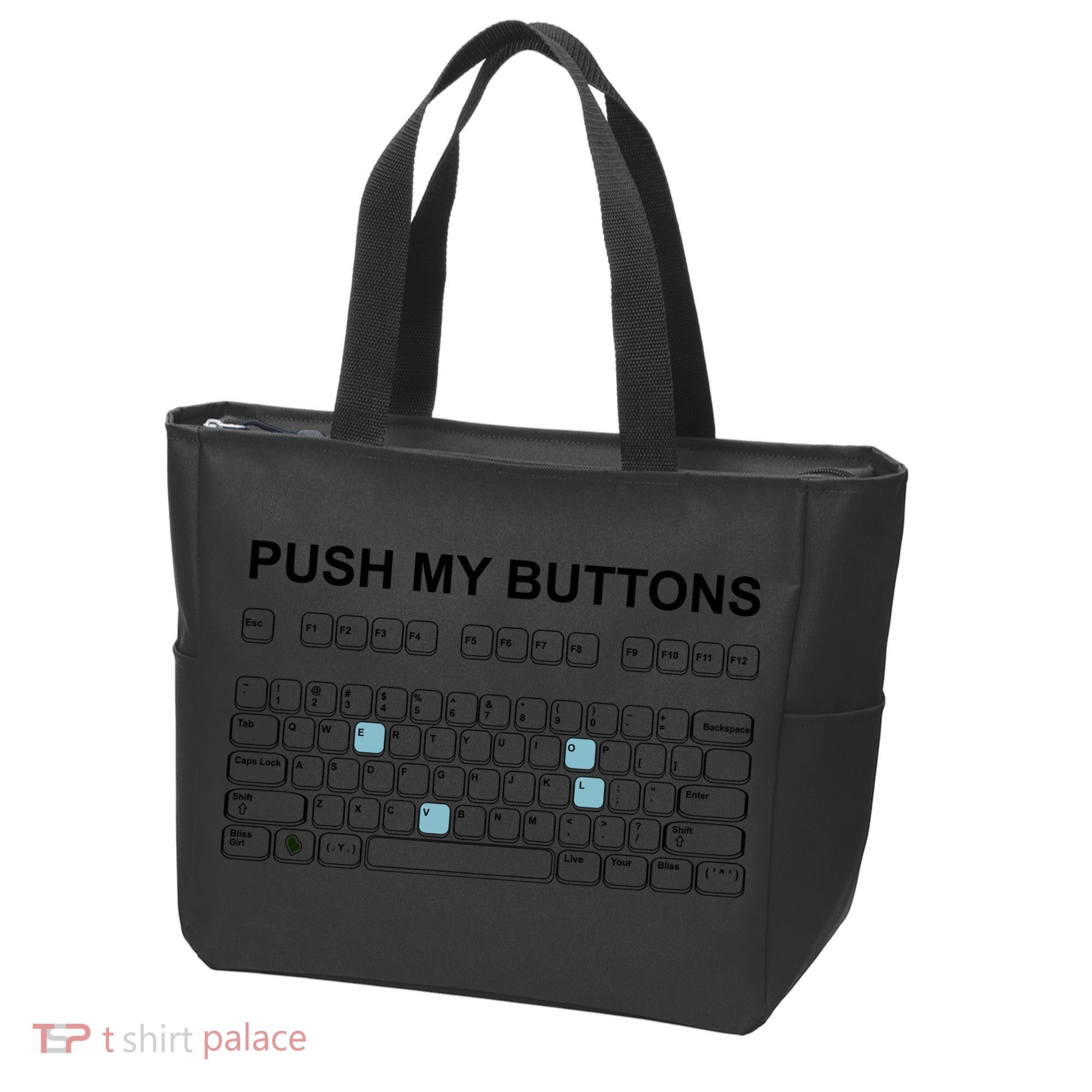 Push My Buttons Tote Bag