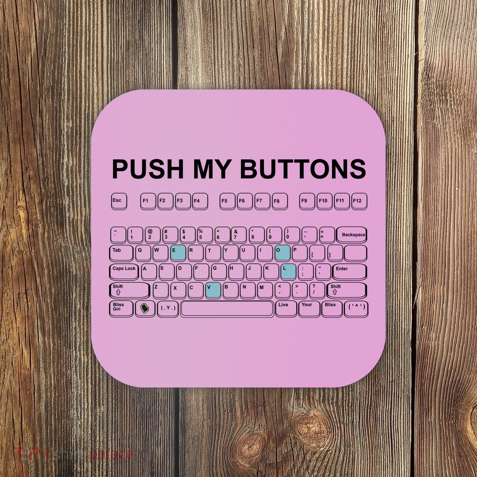 Push My Buttons Coaster