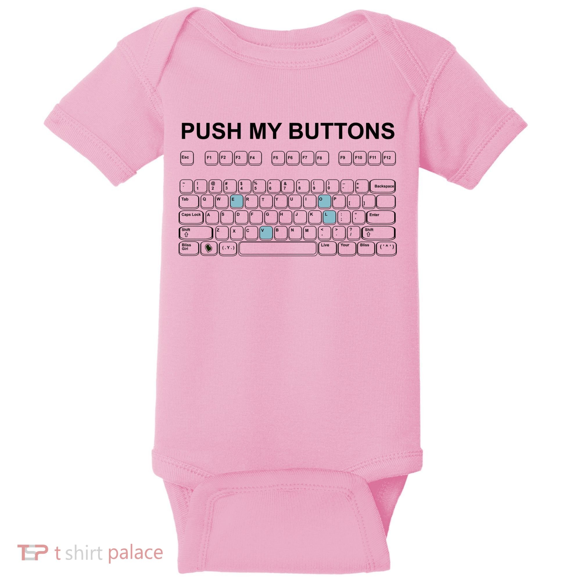 Push My Buttons Baby Bodysuit