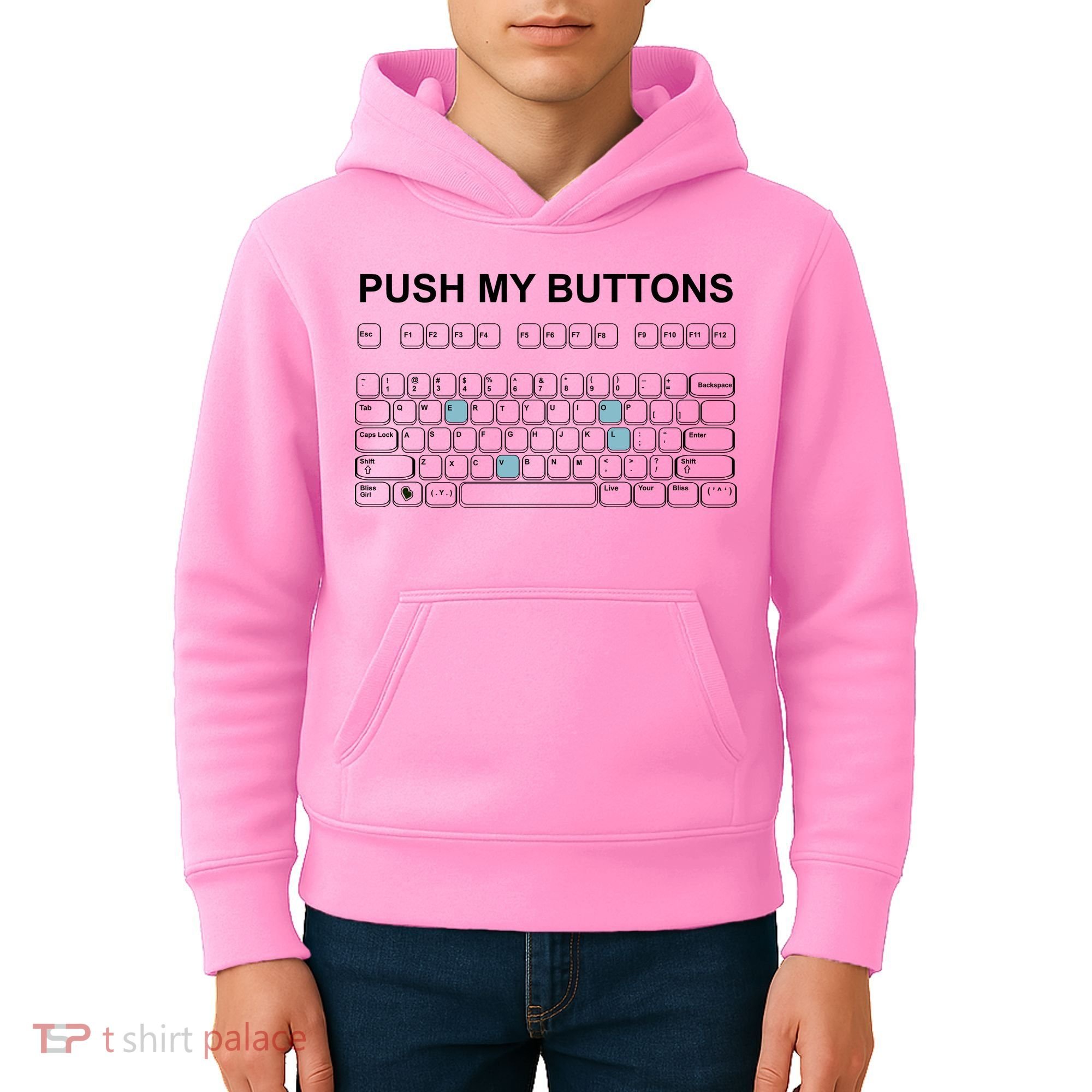 Push My Buttons Kids Hoodie