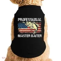 Professional Master Baiter Retro American Flag Doggie Tank thumb 0