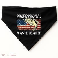 Professional Master Baiter Retro American Flag USA-Made Doggie Bandana thumb 0