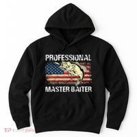 Professional Master Baiter Retro American Flag Hoodie thumb 0