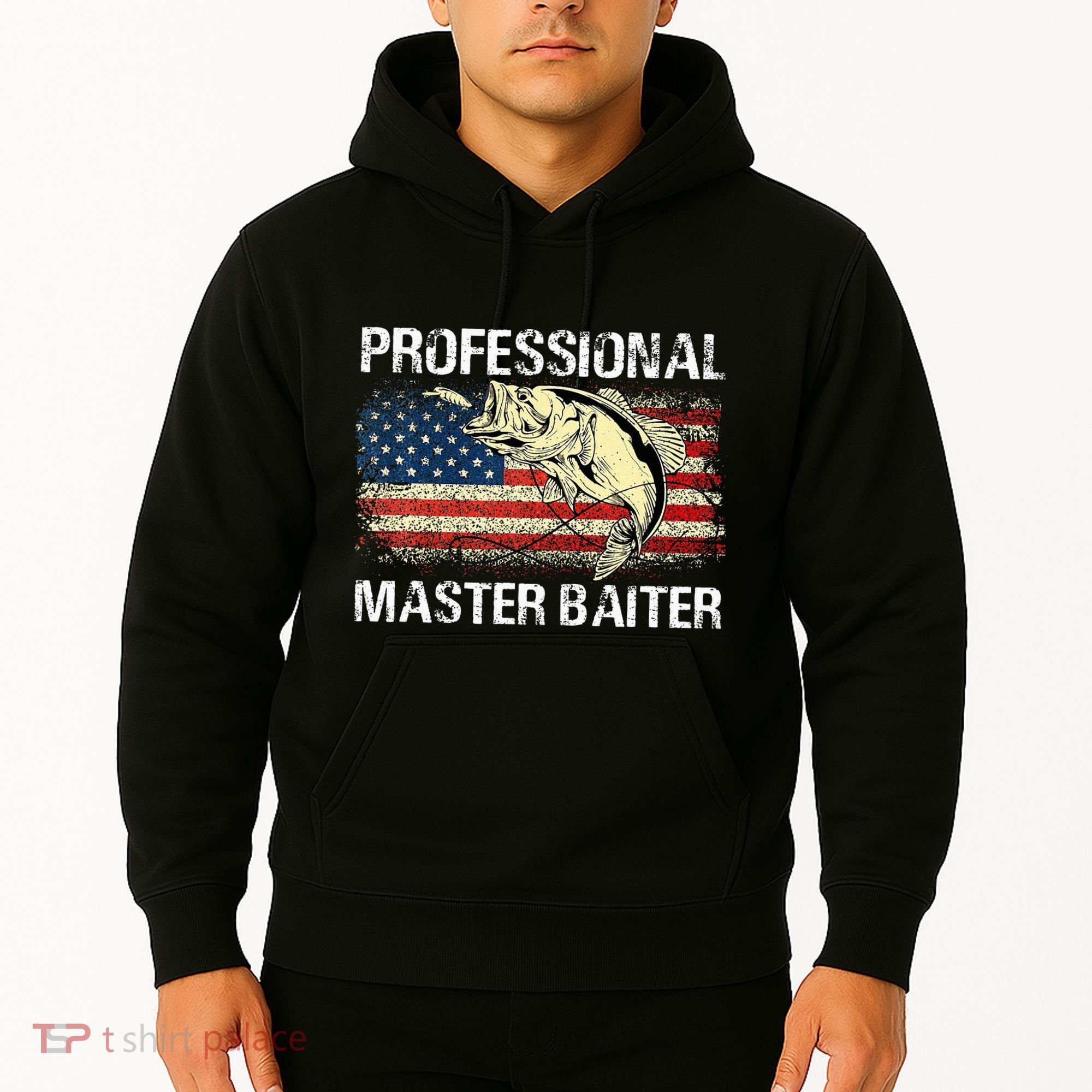 Professional Master Baiter Retro American Flag Hoodie