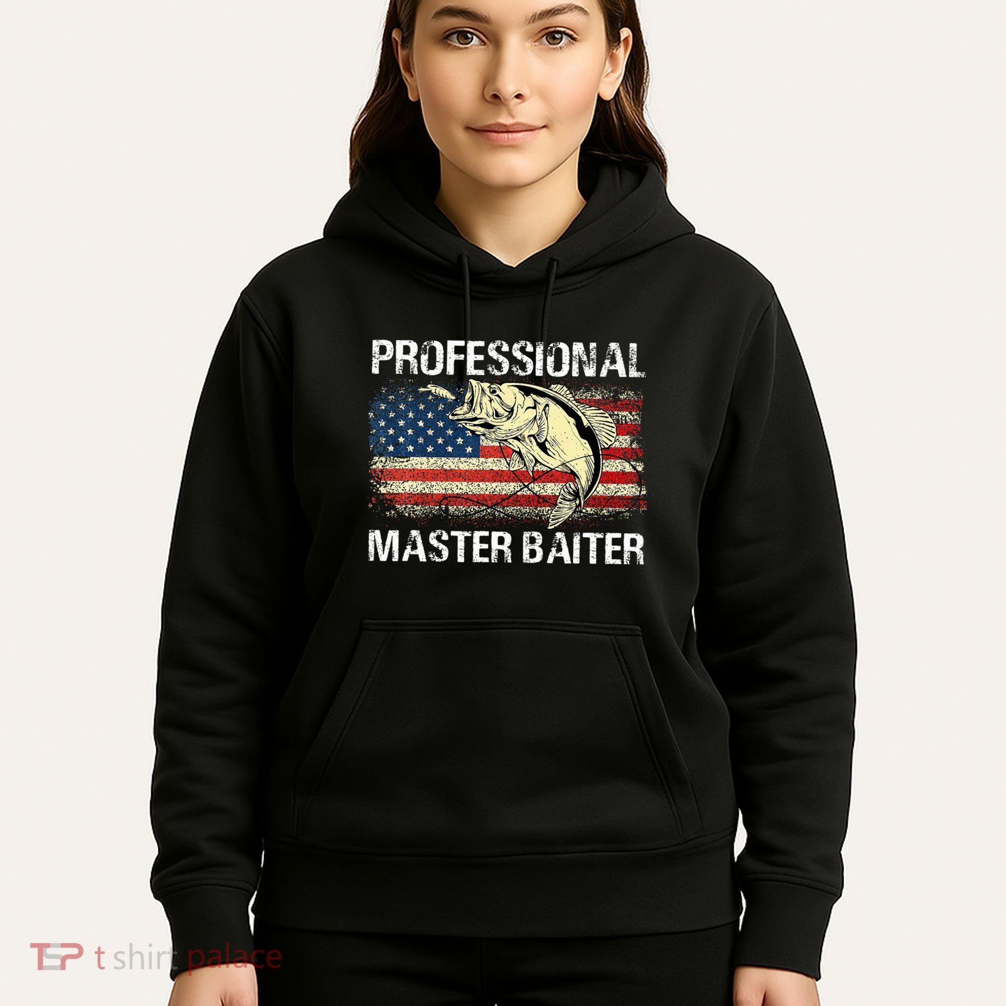 Professional Master Baiter Retro American Flag Hoodie