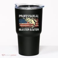 Professional Master Baiter Retro American Flag Tumbler thumb 0