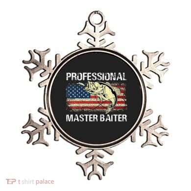 Professional Master Baiter Retro American Flag Ornament