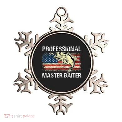 Professional Master Baiter Retro American Flag Ornament
