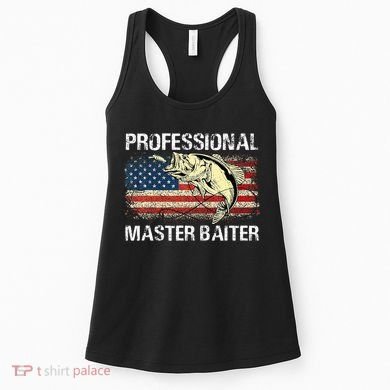 Professional Master Baiter Retro American Flag Women's Tank Top